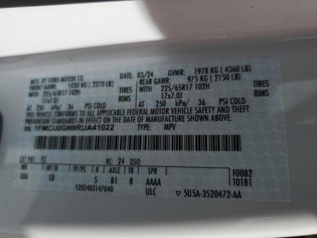 2024 FORD ESCAPE ACTIVE 1FMCU0GN9RUA41022