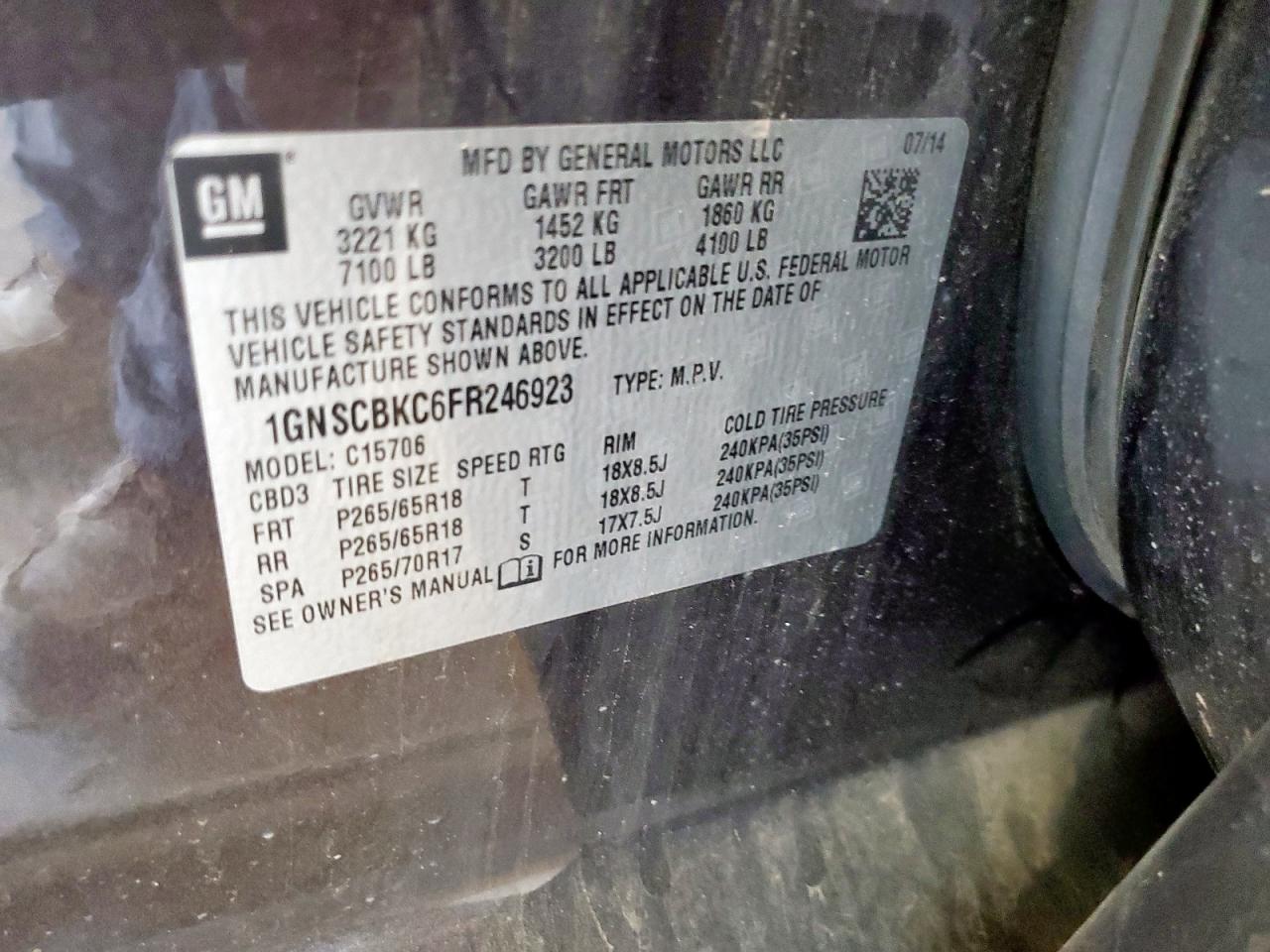 CHEVROLET TAHOE C1500 LT