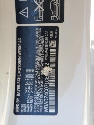 2020 BMW 840XI WBADZ4C07LCE64982