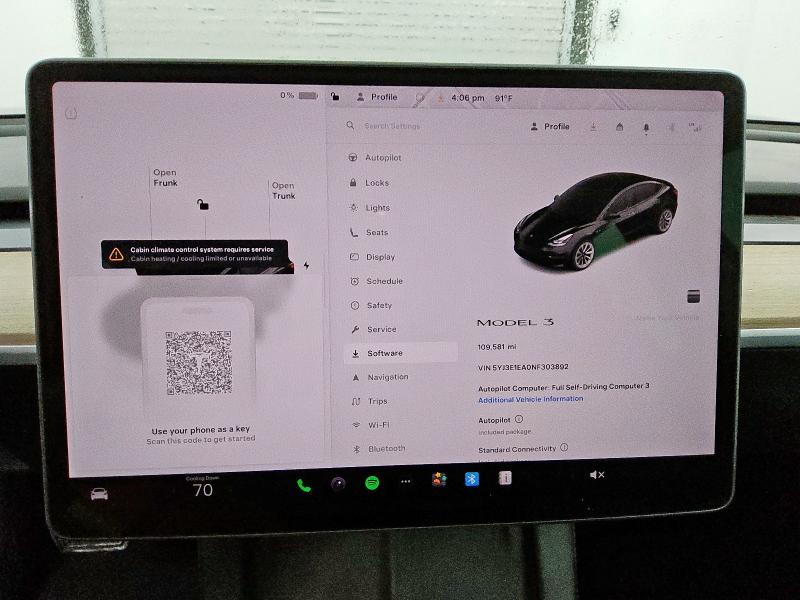 2022 TESLA MODEL 3 5YJ3E1EA0NF303892