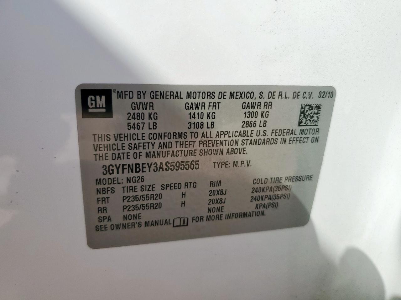 CADILLAC SRX PERFORMANCE COLLECTION