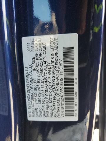 2025 HONDA PILOT TOURING 5FNYG2H70SB016215