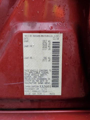 2016 NISSAN ALTIMA 2.5 - 1N4AL3AP2GN332601