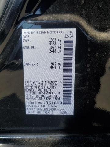 2025 NISSAN ALTIMA SV 1N4BL4DV4SN351809