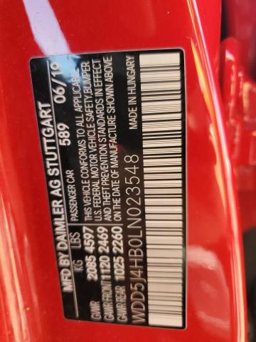 2020 MERCEDES-BENZ CLA 250 4M WDD5J4HB0LN023548