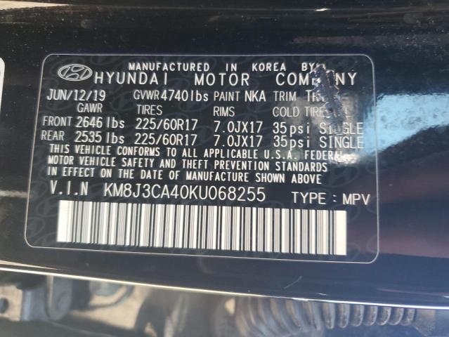 2019 HYUNDAI TUCSON LIM KM8J3CA40KU068255