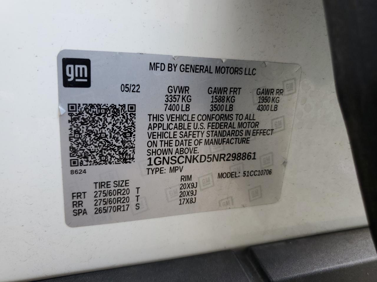 CHEVROLET TAHOE C1500 LT