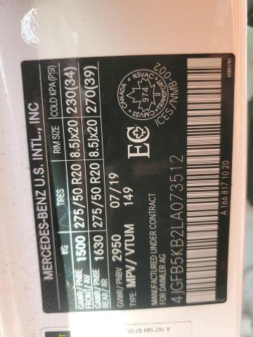 2020 MERCEDES-BENZ GLE 450 4M - 4JGFB5KB2LA073512