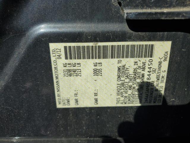 2012 NISSAN MAXIMA S #3266955045