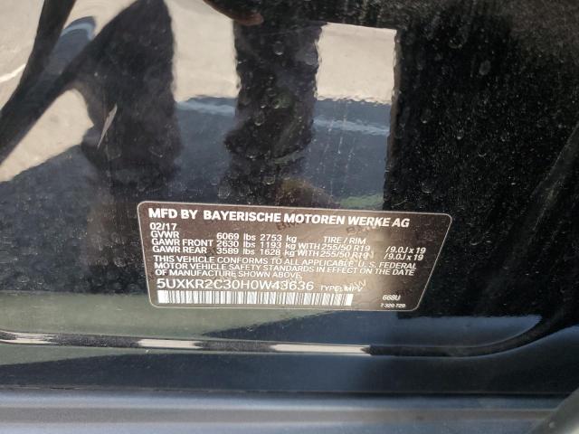2017 BMW X5 SDRIVE3 5UXKR2C30H0W43636