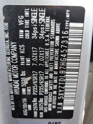 2017 HYUNDAI SANTA FE SPORT 5XYZTDLB7HG457316