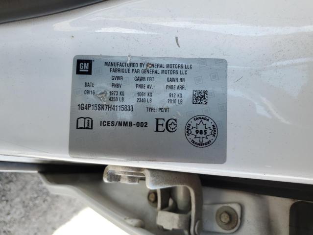 2017 BUICK VERANO 1G4P15SK7H4115833