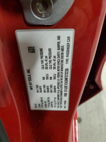 2022 TESLA MODEL 3 - 5YJ3E1EA3NF372236