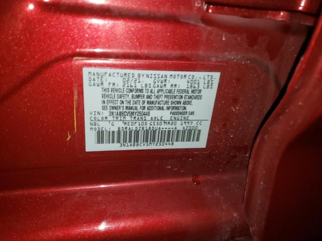 2021 NISSAN SENTRA SV 3N1AB8CV5MY250448