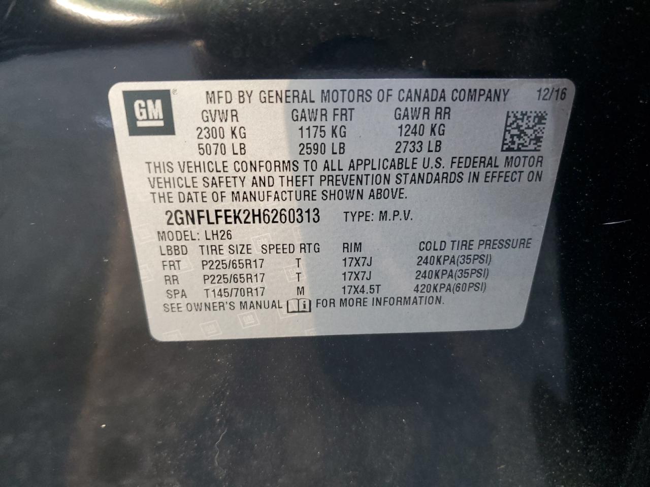 CHEVROLET EQUINOX LT