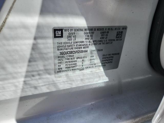 2015 CHEVROLET SILVERADO 3GCUCSEC5FG508444