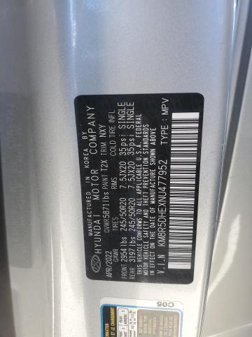 2022 HYUNDAI PALISADE L KM8R5DHEXNU477952