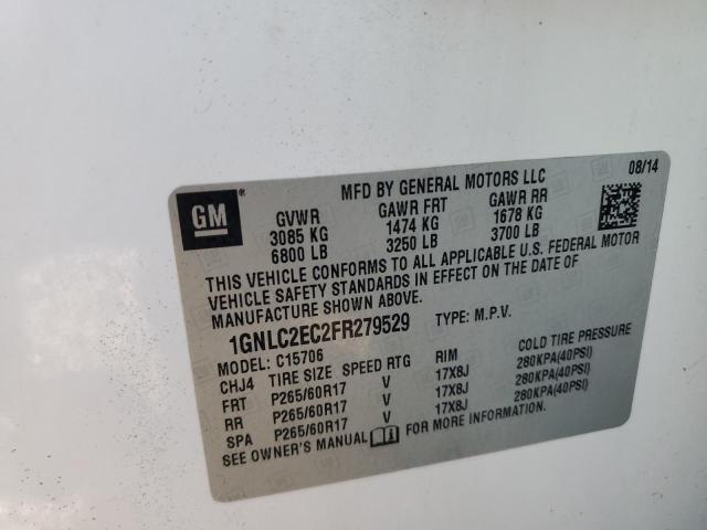 2015 CHEVROLET TAHOE POLI 1GNLC2EC2FR279529