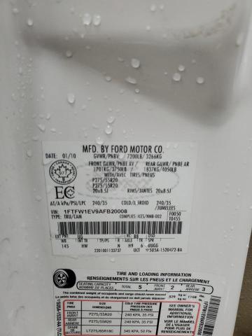 2010 FORD F150 SUPER - 1FTFW1EV9AFB20008