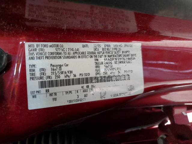 2016 FORD FOCUS SE #3260668656