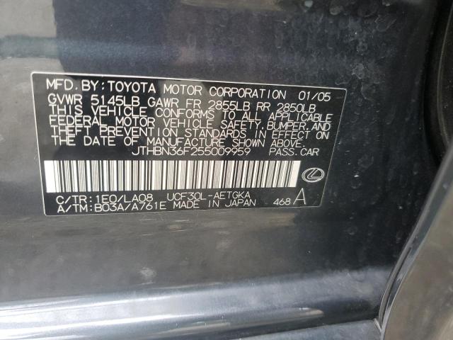 2005 LEXUS LS 430 #3291333171