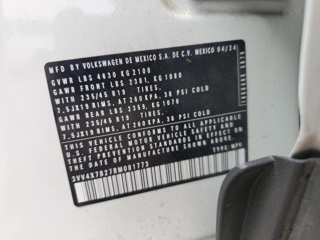 2024 VOLKSWAGEN TAOS SEL 3VV4X7B27RM081773