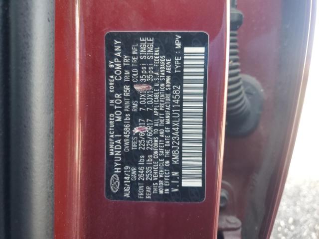 2020 HYUNDAI TUCSON SE KM8J23A4XLU114582