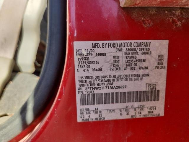 2001 FORD F250 SUPER #3284711960