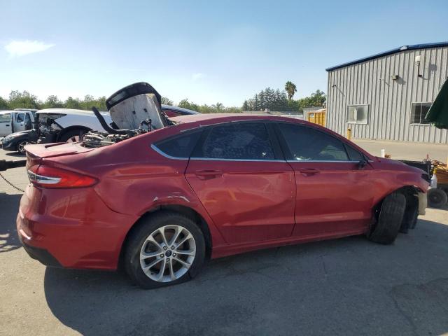 FORD FUSION SE 2020 red  gas 3FA6P0HDXLR114207 photo #4