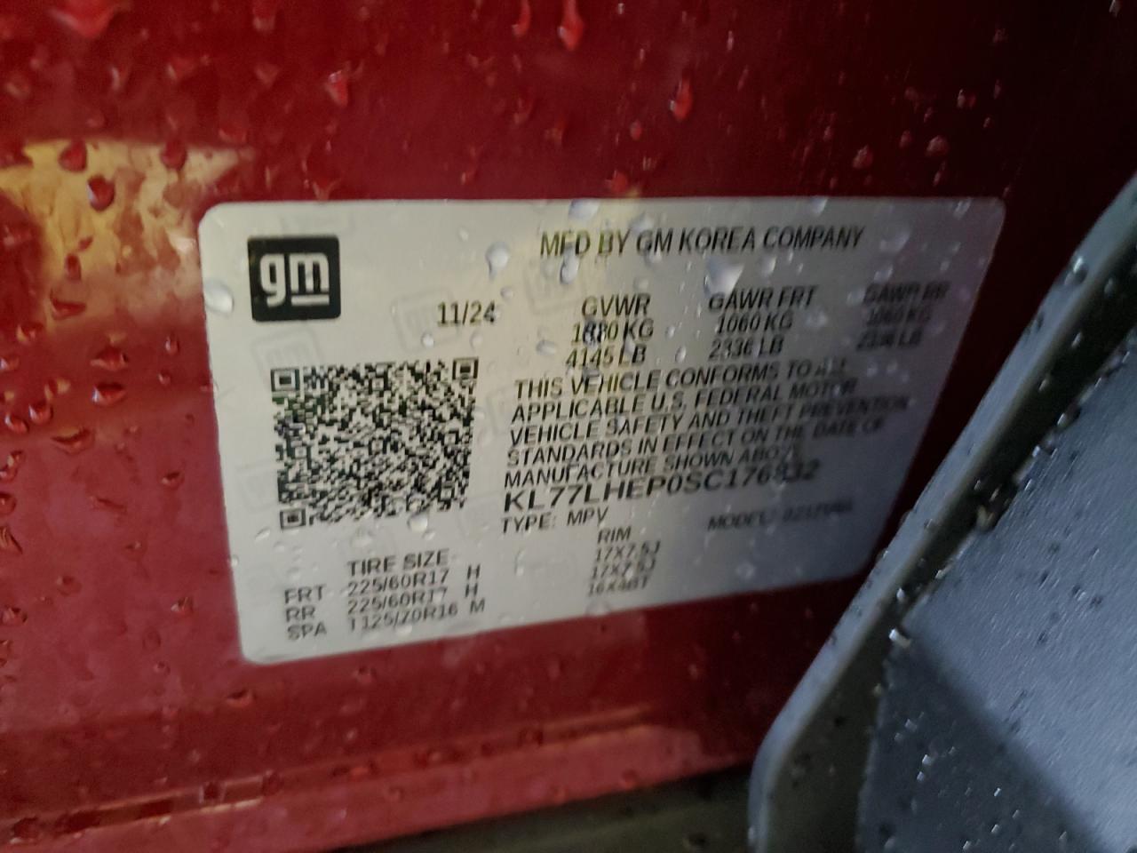 Lot #3274667794 2025 CHEVROLET TRAX 1LT