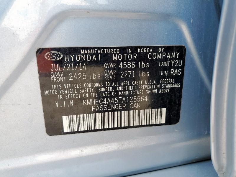 2015 HYUNDAI SONATA HYB - KMHEC4A45FA125564
