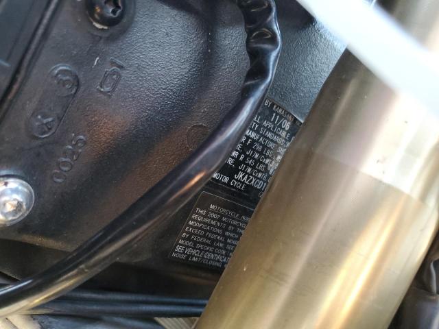 2007 KAWASAKI ZX1000 D JKAZXCD187A025850