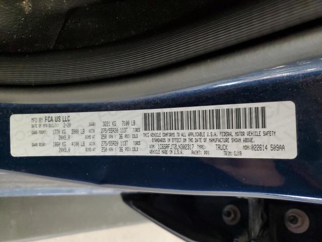 2020 RAM 1500 LARAM 1C6SRFJT2LN302317