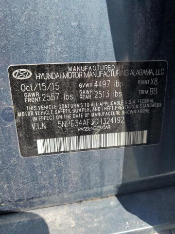 2016 HYUNDAI SONATA SPO 5NPE34AF3GH324192