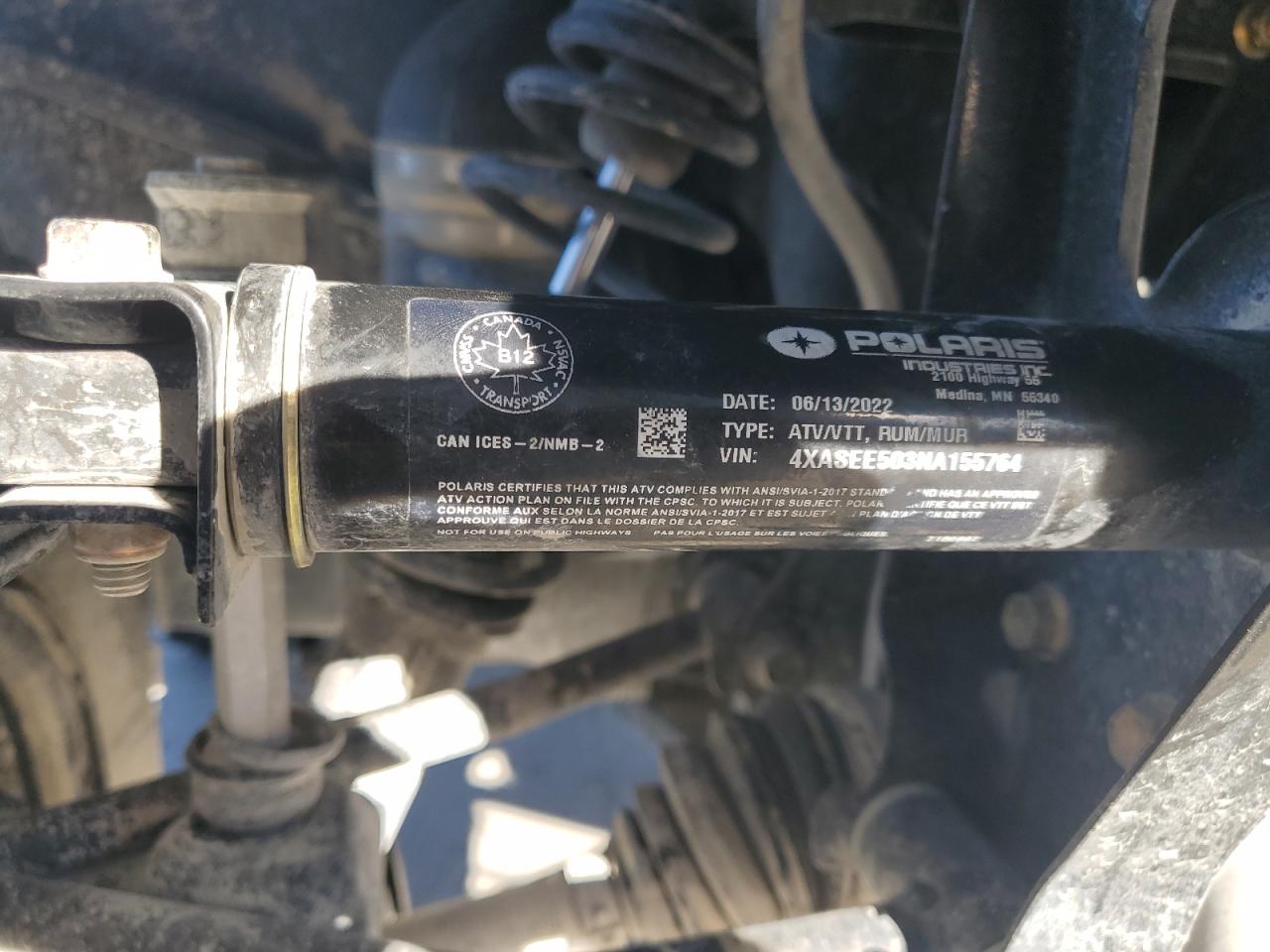 Lot #3279090226 2022 POLARIS SPORTSMAN