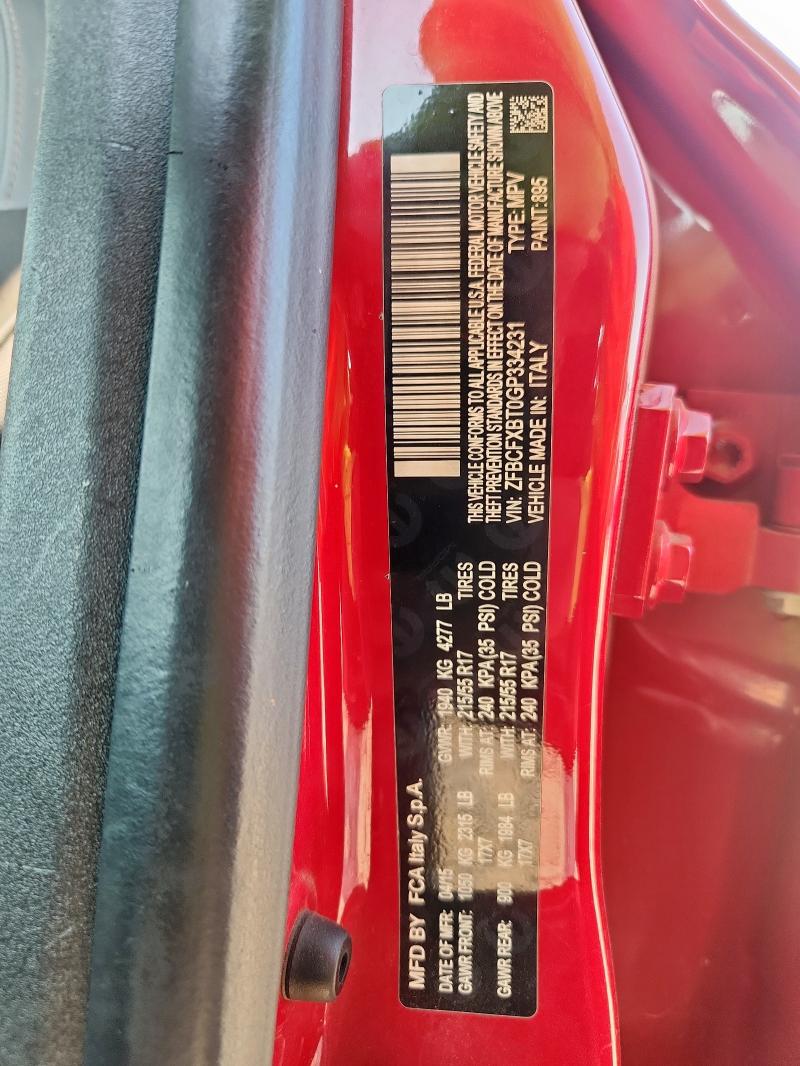 2016 FIAT 500X EASY ZFBCFXBT0GP334231