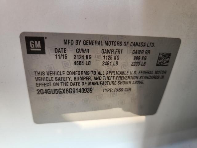 2016 BUICK REGAL GS 2G4GU5GX6G9140939