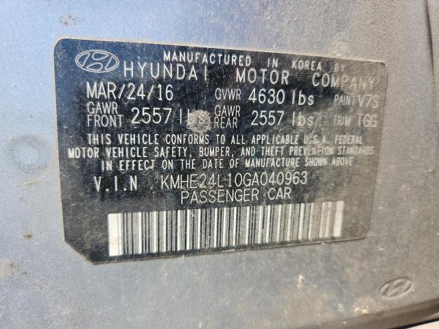 2016 HYUNDAI SONATA HYB KMHE24L10GA040963