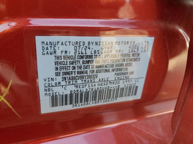 2024 NISSAN SENTRA SV 3N1AB8CV8RY388329