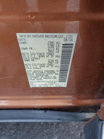 2016 NISSAN MURANO S 5N1AZ2MH1GN165537