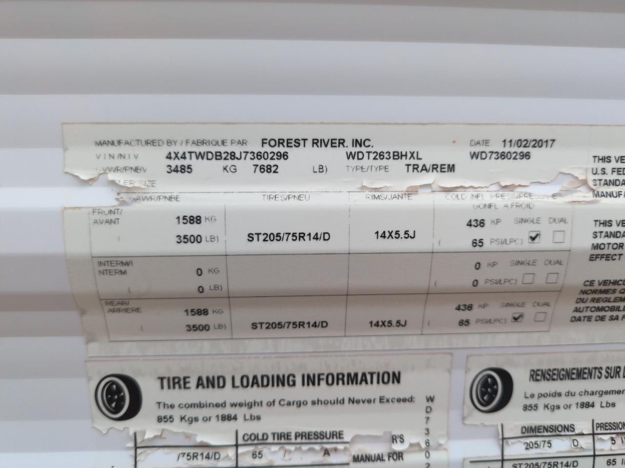 Lot #3246037206 2017 WILDWOOD WILDWOOD