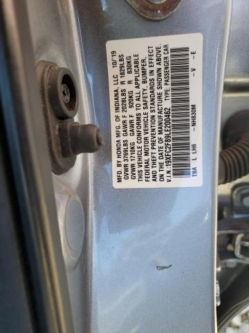 2020 HONDA CIVIC SPOR 19XFC2F89LE200462