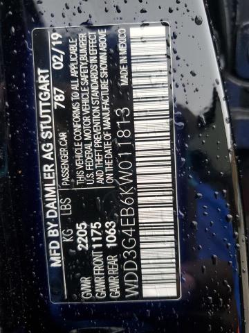 2019 MERCEDES-BENZ A 220 WDD3G4EB6KW011813