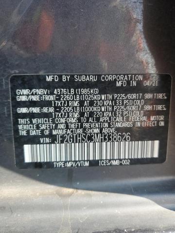 2021 SUBARU CROSSTREK JF2GTHSC3MH338626