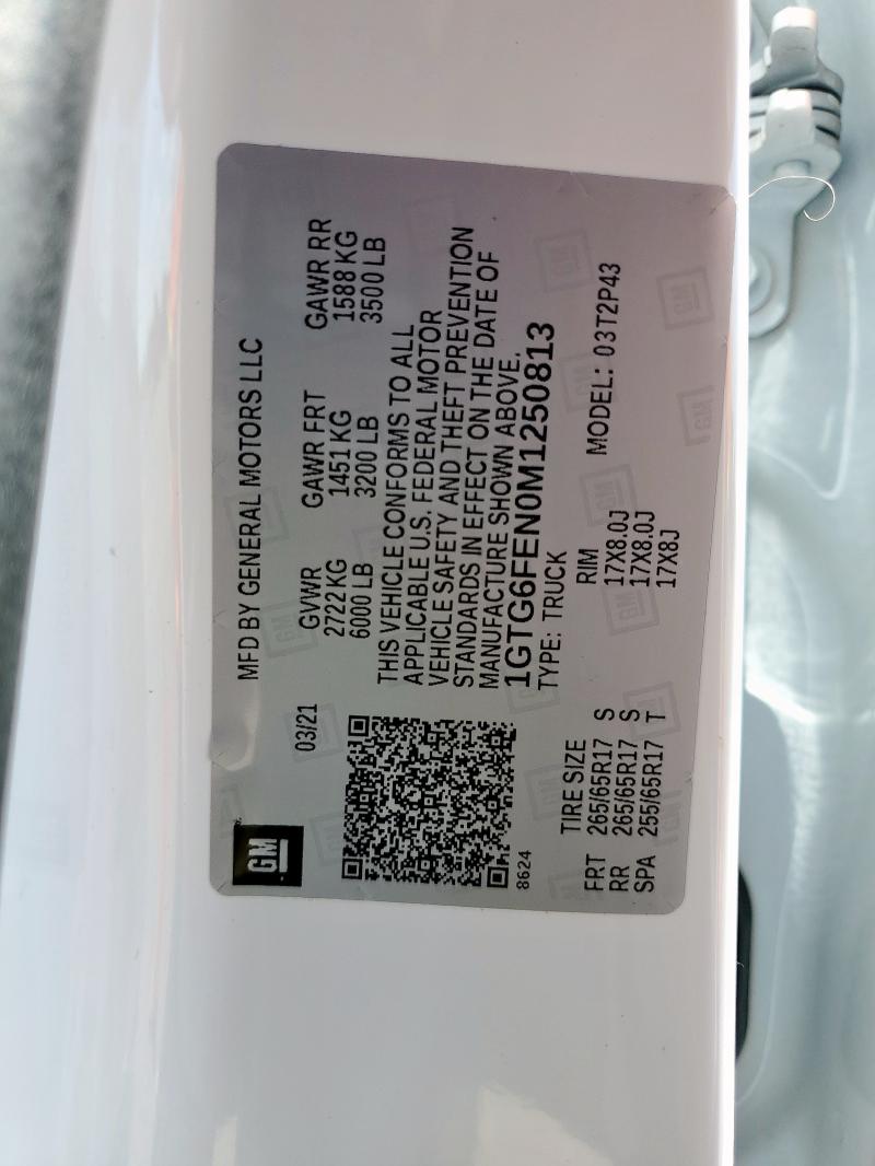 2021 GMC CANYON AT4 - 1GTG6FEN0M1250813