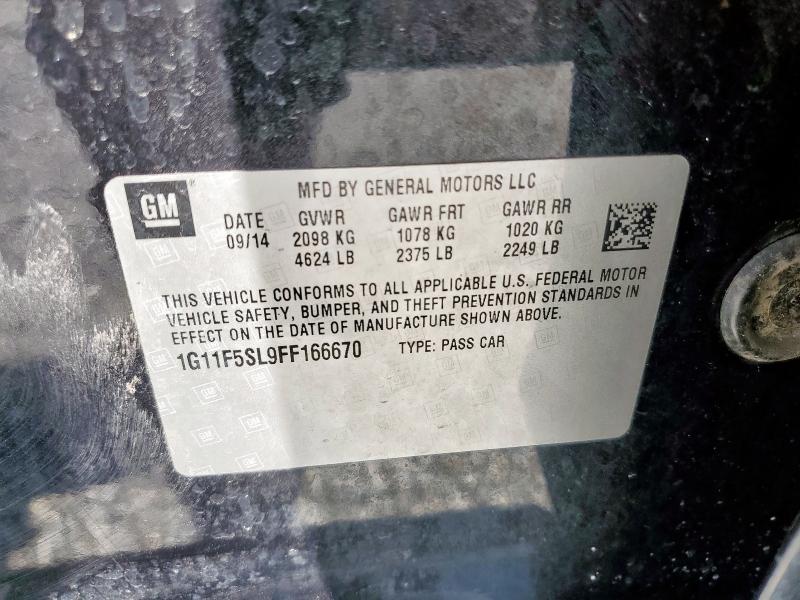2015 CHEVROLET MALIBU LTZ 1G11F5SL9FF166670