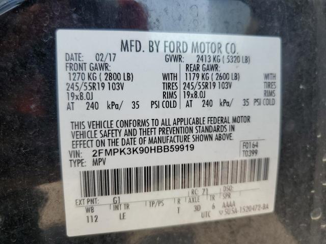 2017 FORD EDGE TITAN 2FMPK3K90HBB59919