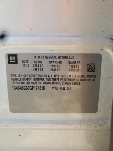 2016 BUICK LACROSSE S 1G4G45G37GF171816