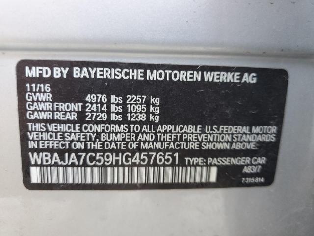 2017 BMW 530 XI WBAJA7C59HG457651