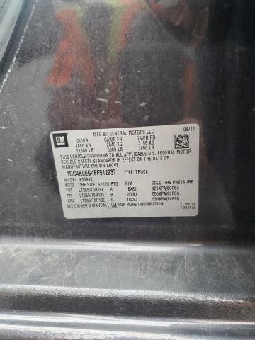 2015 CHEVROLET SILVERADO K3500 LTZ 1GC4K0EG4FF512237
